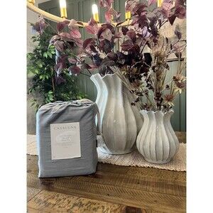 King 400 Thread Count Rayon from Bamboo Sheet Set Dark Gray - NEW